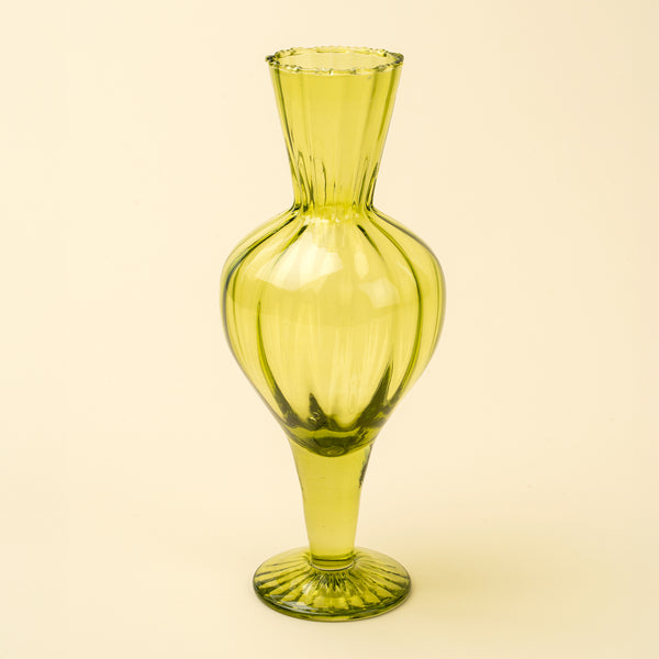 Sundae Glass Vase L, Green
