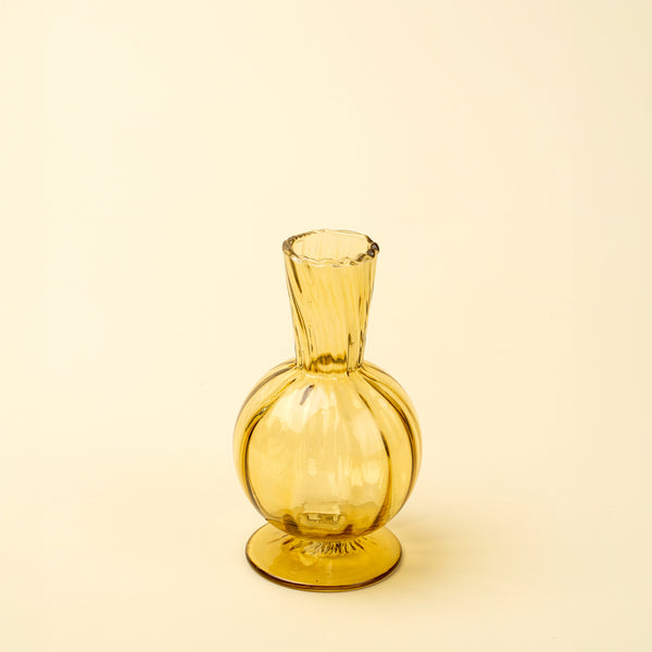 Sundae Glass Vase S, Amber