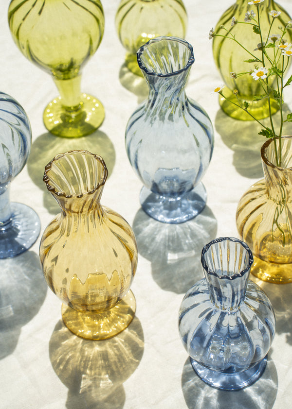 Sundae Glass Vase M, Amber