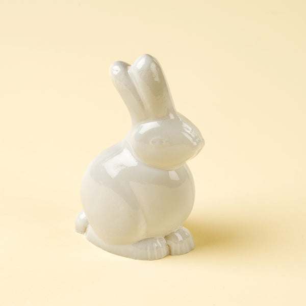 Glass Bunny L, White