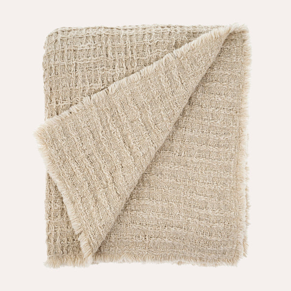 Textural Waffle Throw