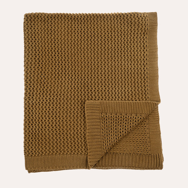 Chunky Knit Throw, Olive