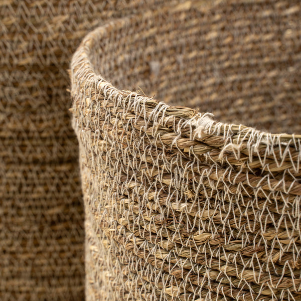 Costa Seagrass Baskets S/2, White