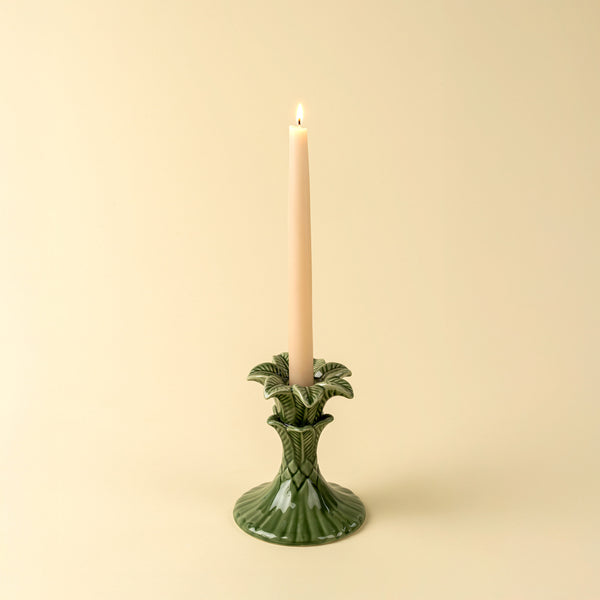 Palm Tree Candle Holder S, Green