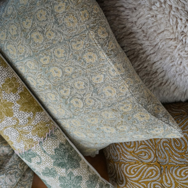 16x24 Lata Block Print Boucle Pillow