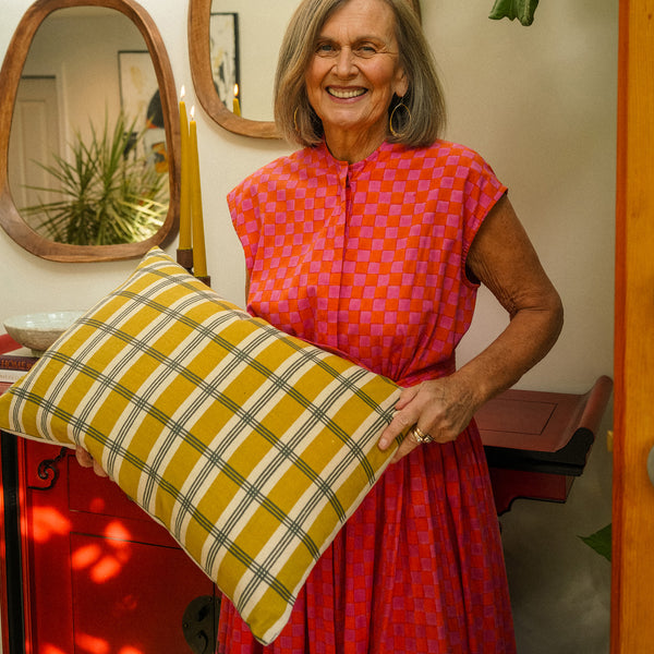 16x24 Plaid Print Pillow