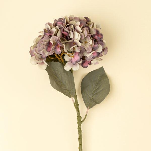 Faded Hydrangea Stem L, Purple