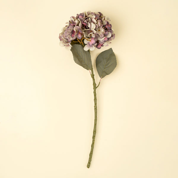 Faded Hydrangea Stem L, Purple