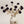 Pom Pom Floral Spray, Midnight