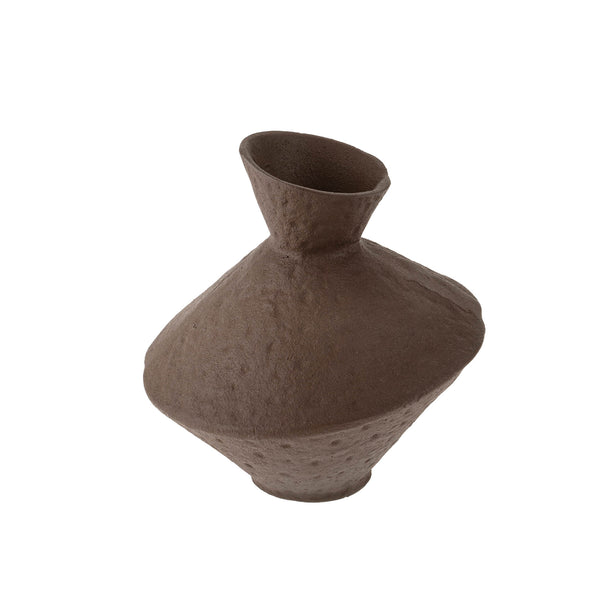 Slant Vase, Brown