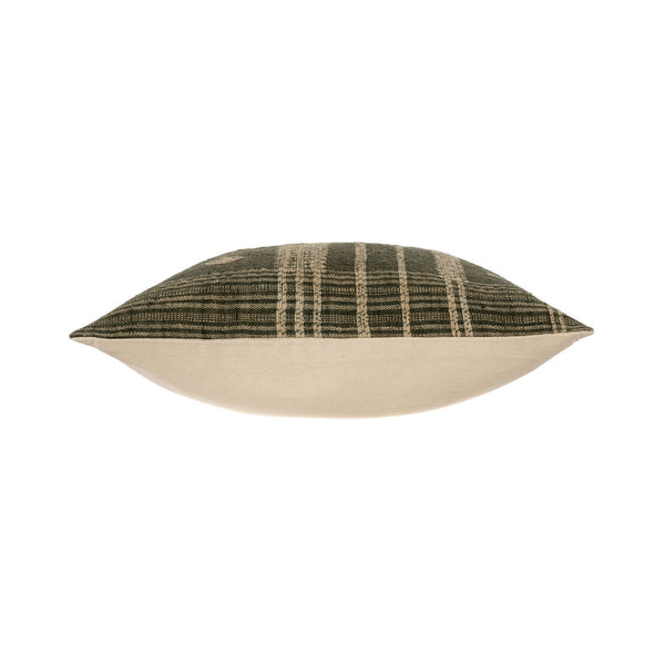 20x20 Bhujodi Wool Handloom Pillow, Cedar