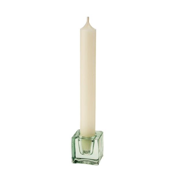 Luca Glass Candle Holder S, Green