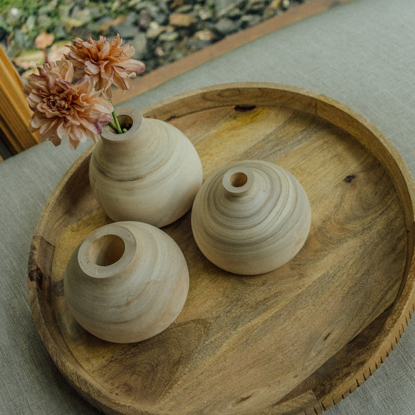 Woodspun Vase M