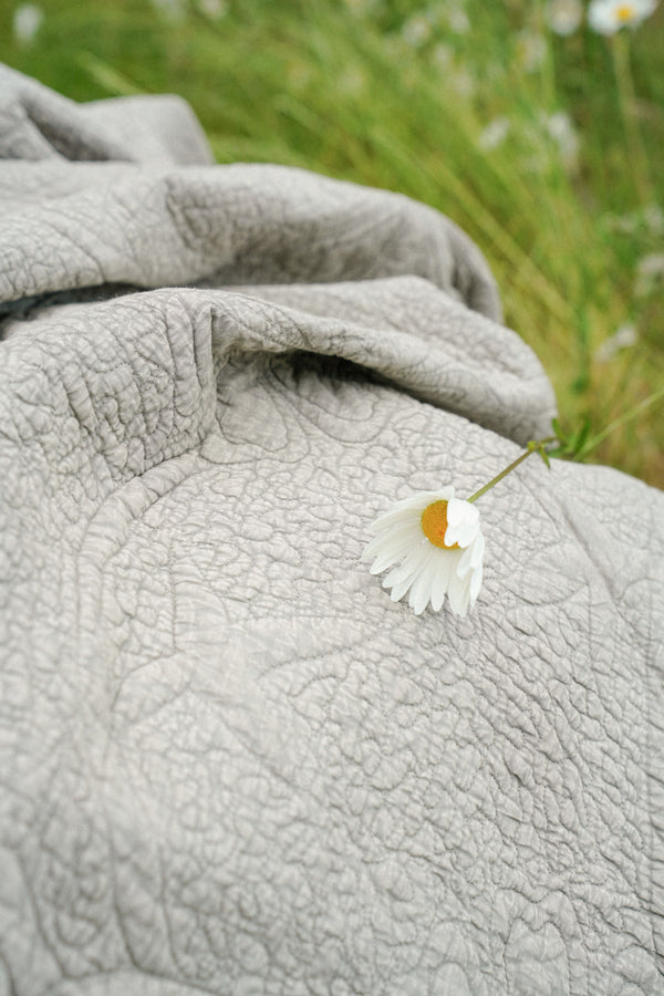 Palladio Quilted Bed Blanket, Stone