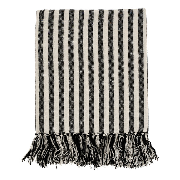Bengal Stripe Hammam Bath Towel, Black
