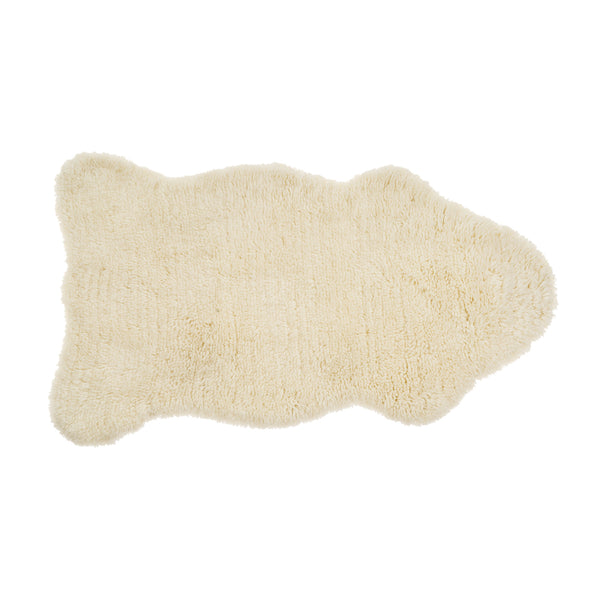 Cotswold Woolen Berber Rug, Ivory - 3x5