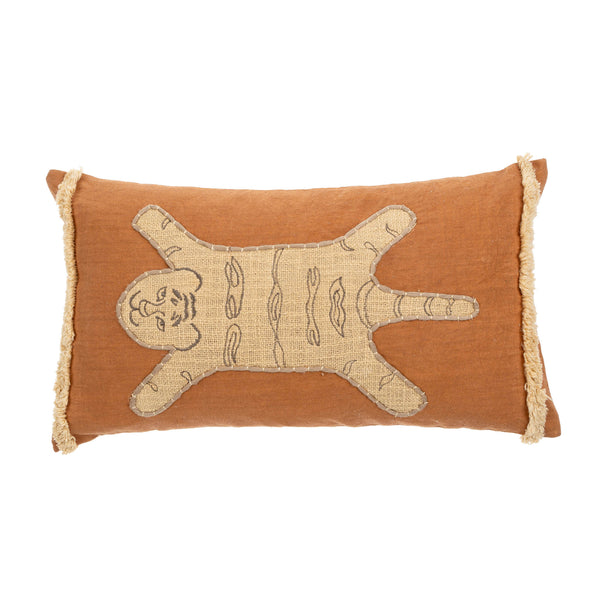21x12 Tiger Tuft Pillow