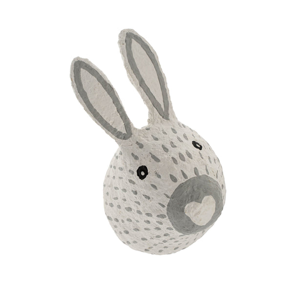 Cotton Mache Wall Trophy, Bunny