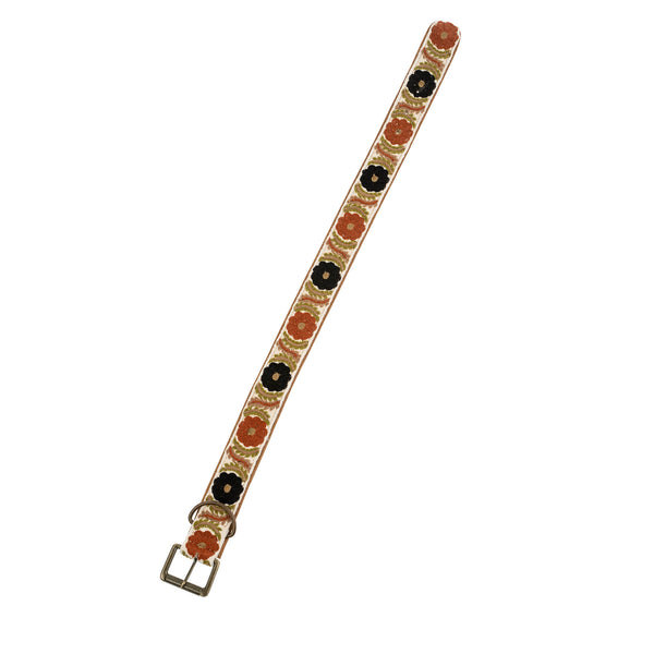 Bruli Embroidered Dog Collar L