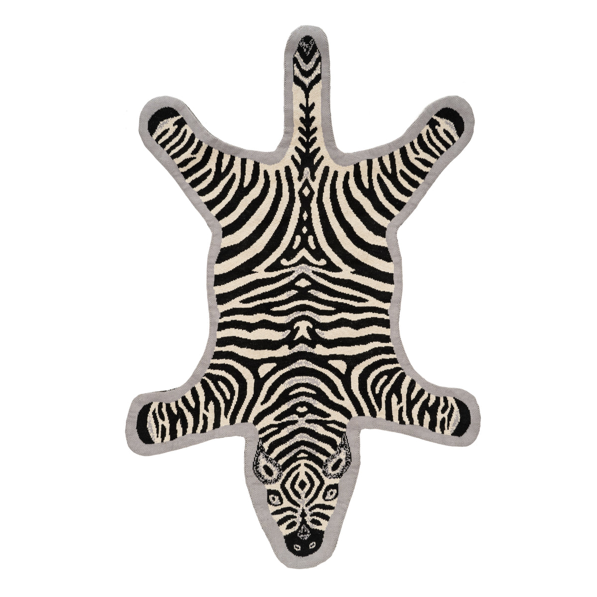 Zebra Knit Rug - 3x5 – Indaba Home