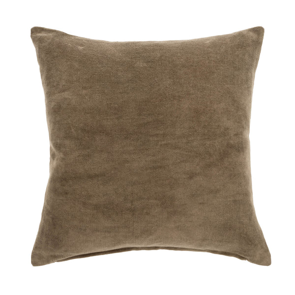 18x18 Vera Velvet Pillow, Carob