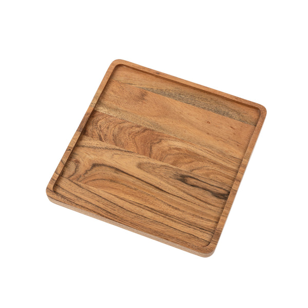 Heritage Square Tray L, Acacia