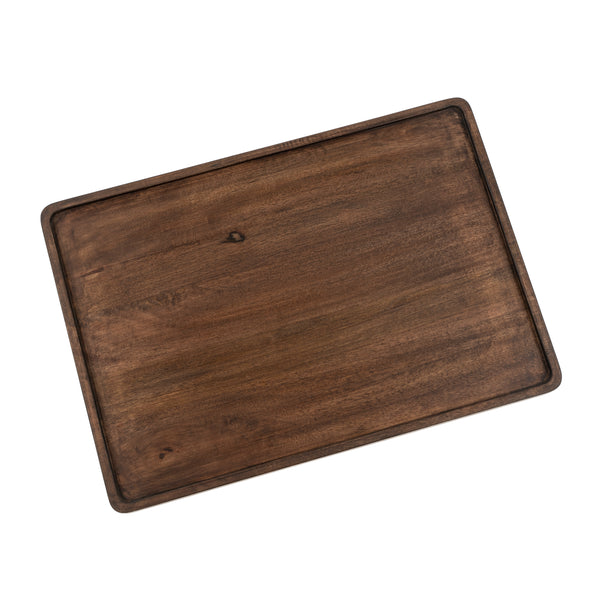 Heritage Rectangular Tray L, Stained Mango