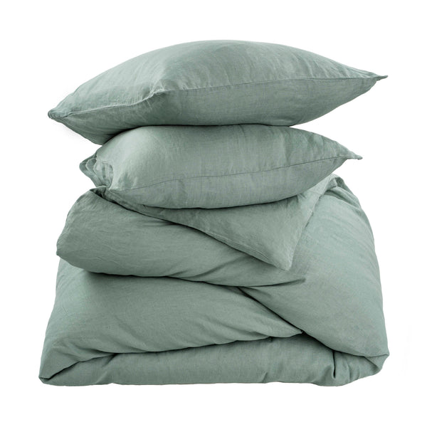 Reverie Linen King Duvet Set Mist