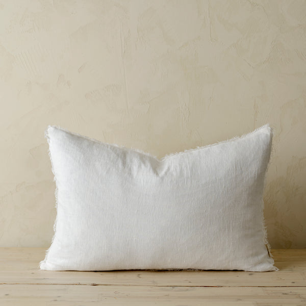 16x24 Lina Linen Pillow Ivory