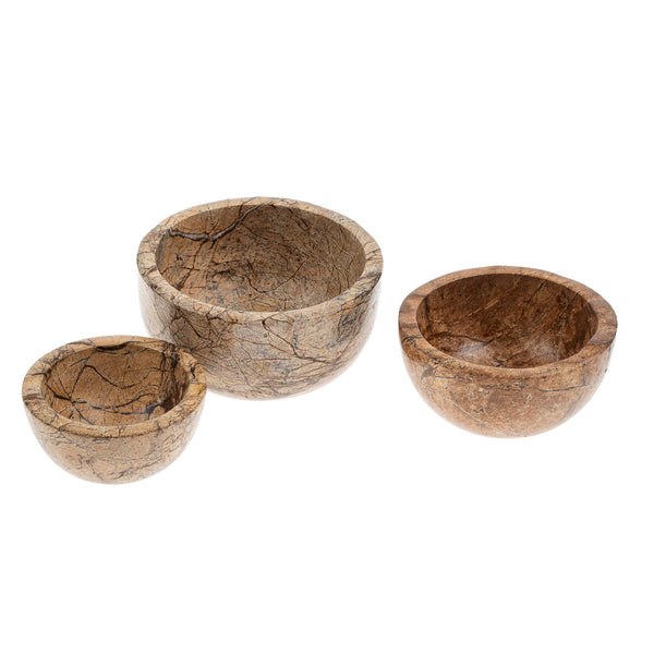 Rainforest Marble Stacking Bowls S/3