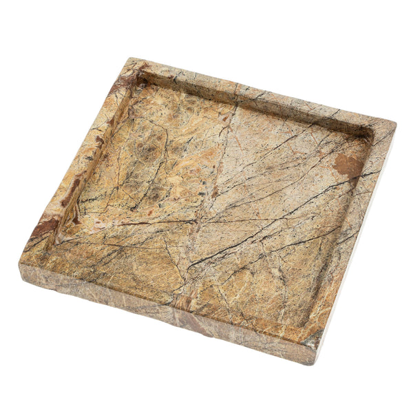 Square Rainforest Marble Tray S