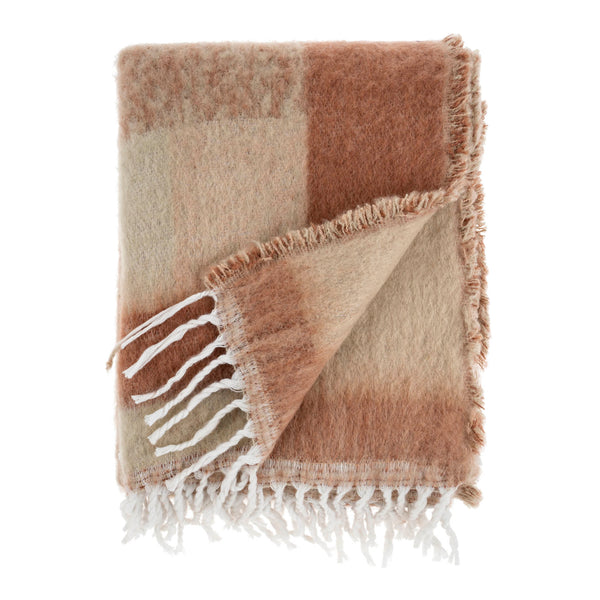 Geo Jacquard Throw, Brown