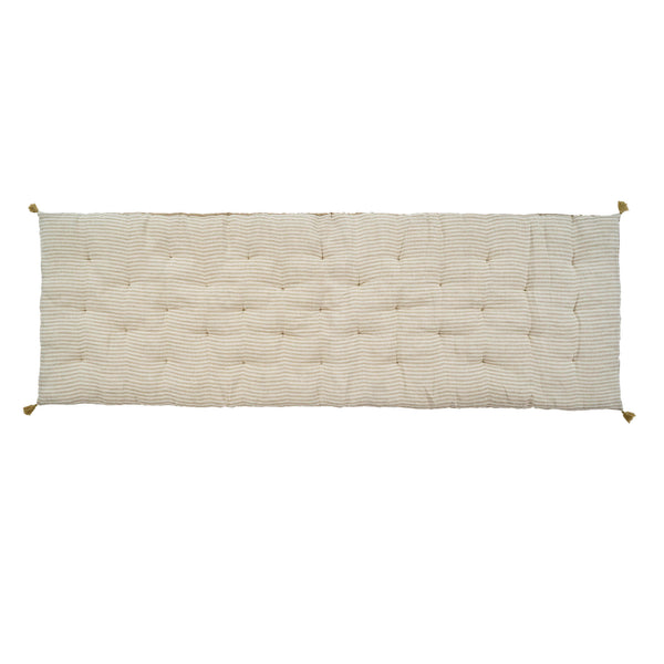 Ticking Stripe French Mattress, White/Natural