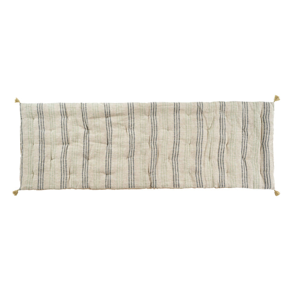 Ticking Stripe French Mattress, Blue/Green