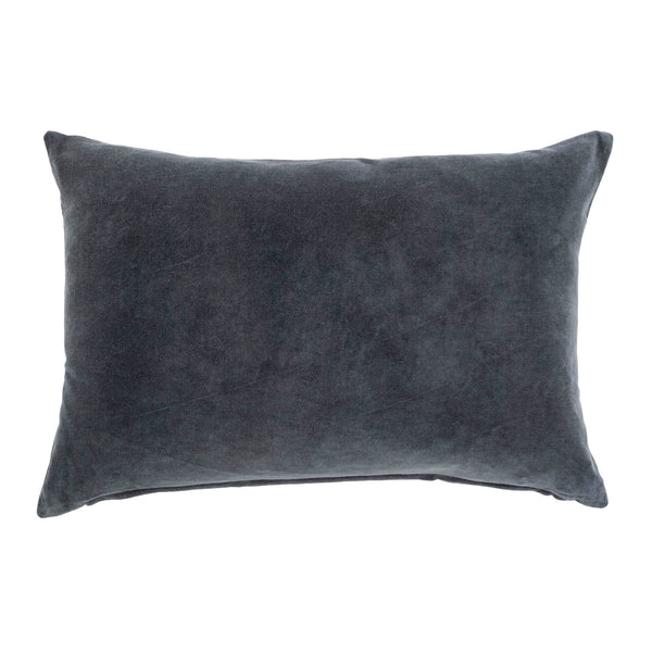 16x24 Vera Velvet Pillow Graphite