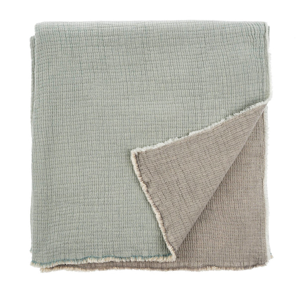 Madeira Double Sided Bed Blanket Sky/Grey