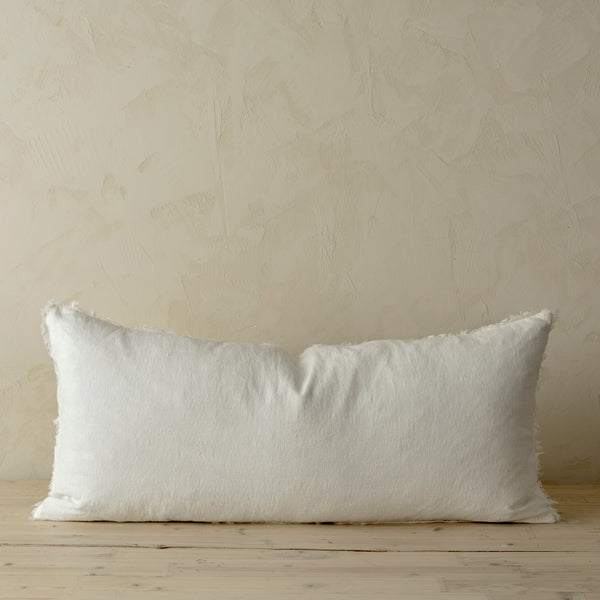 14x31 Lina Linen Pillow Ivory