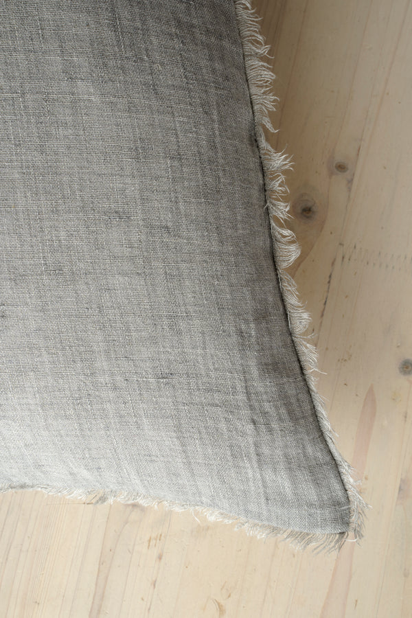 24x24 Lina Linen Pillow Grey