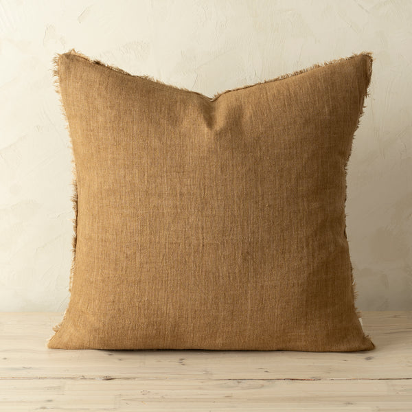 20x20 Lina Linen Pillow Tawny