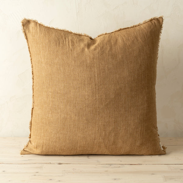 24x24 Lina Linen Pillow Tawny