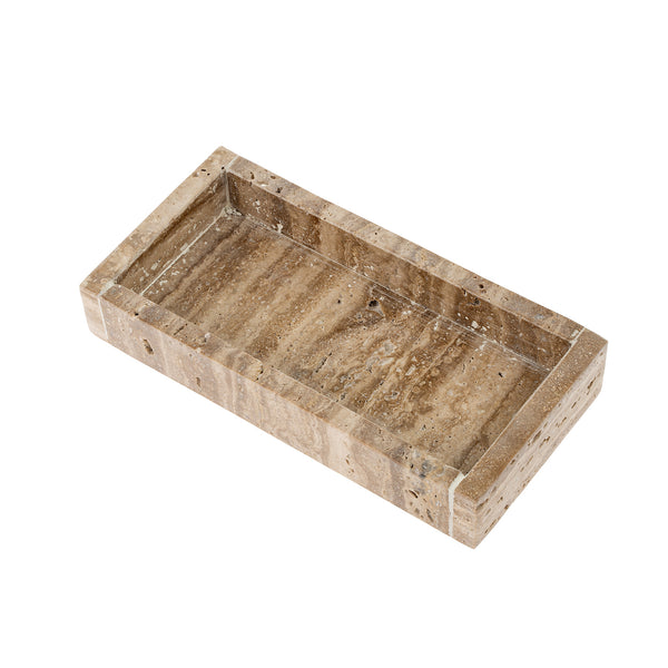 Rectangular Travertine Tray S