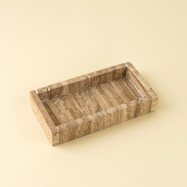 Rectangular Travertine Tray S