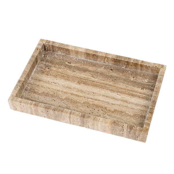 Rectangular Travertine Tray L