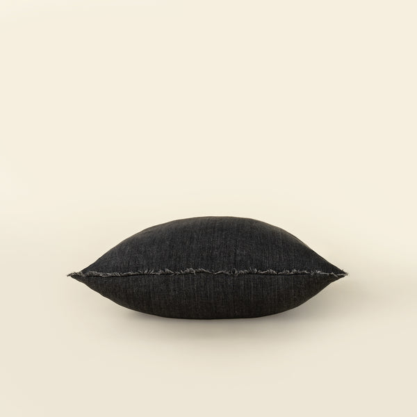 20x20 Lina Linen Pillow Charcoal