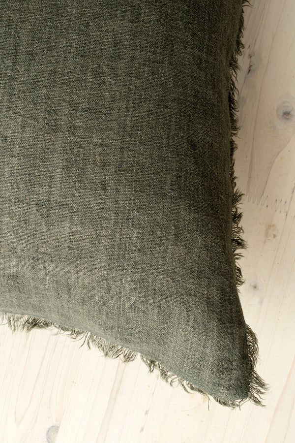 24x24 Lina Linen Pillow Avocado