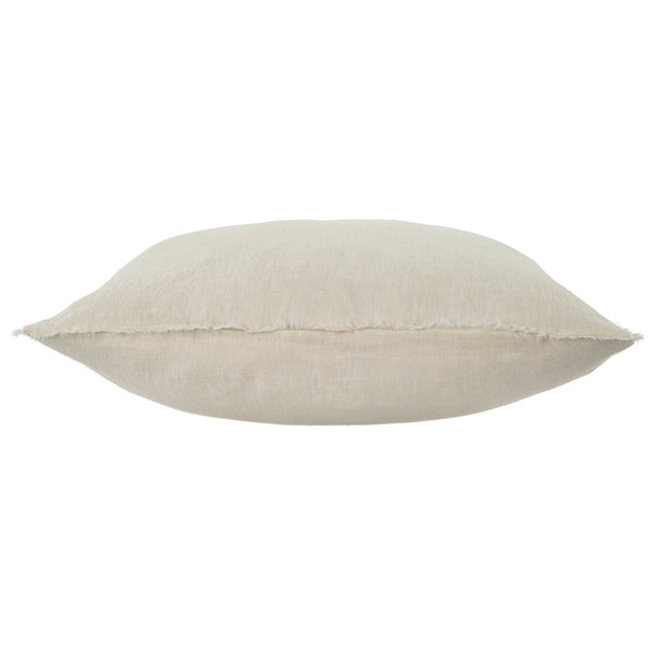 24x24 Lina Linen Pillow Ivory