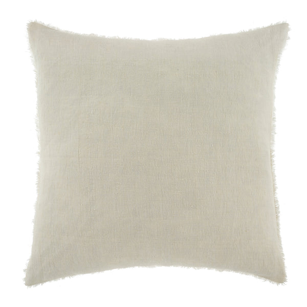 24x24 Lina Linen Pillow Ivory