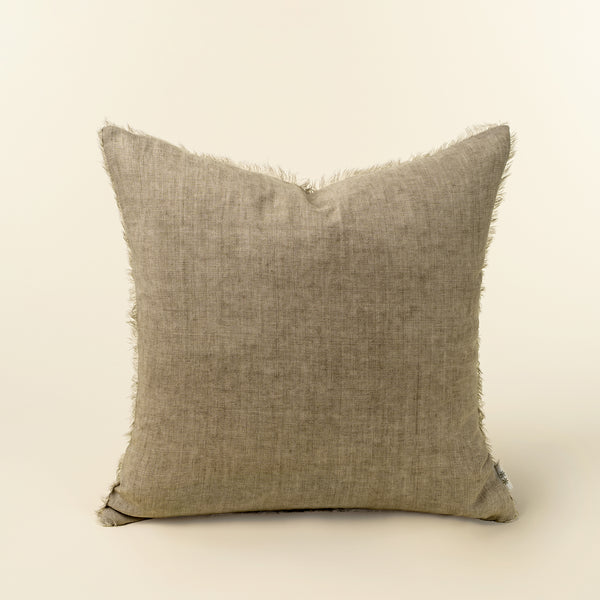 20x20 Lina Linen Pillow Almond