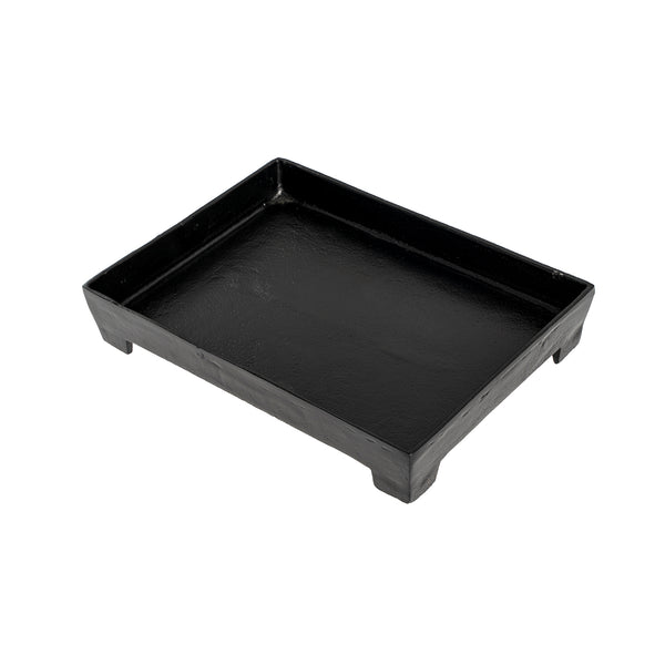 Footed Coffee Table Tray S, Black