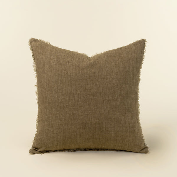 20x20 Lina Linen Pillow Hazelnut